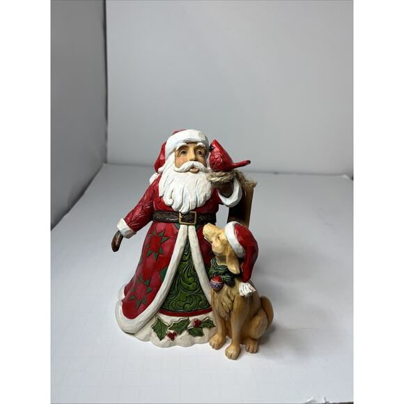 Jim Shore Other - Jim Shore Heartwood Creek “ Christmas Is For One And All “ Santa & Dog